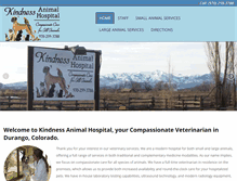 Tablet Screenshot of kindnessanimal.com